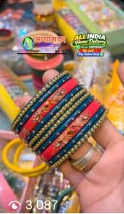 Multicolor Designer Lac Bangles image 1
