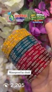 Waterproof Multicolor Lac Chudi Set image 1